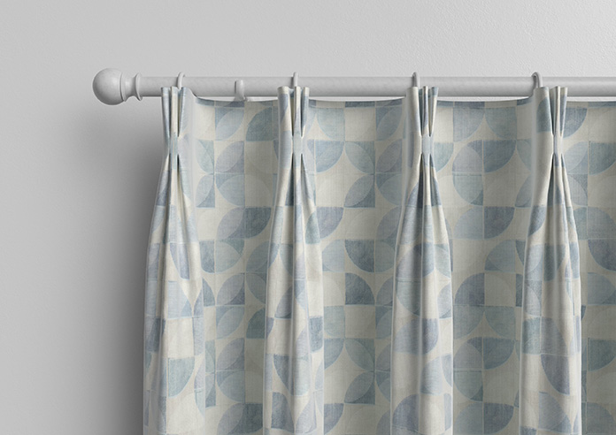 Mosaic Tile, Aquamarine - Made to Measure Curtains - Image 11